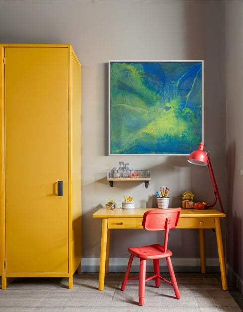 Green Machine | Framed Giclee Print on Canvas